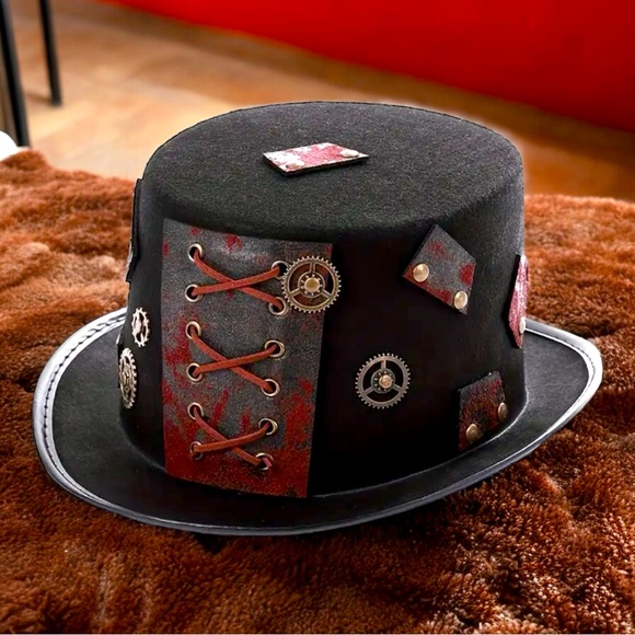 Accessories - 🆕 Gothic Steampunk “Time Traveler” Top Hat Unisex Festive-wear 🎩